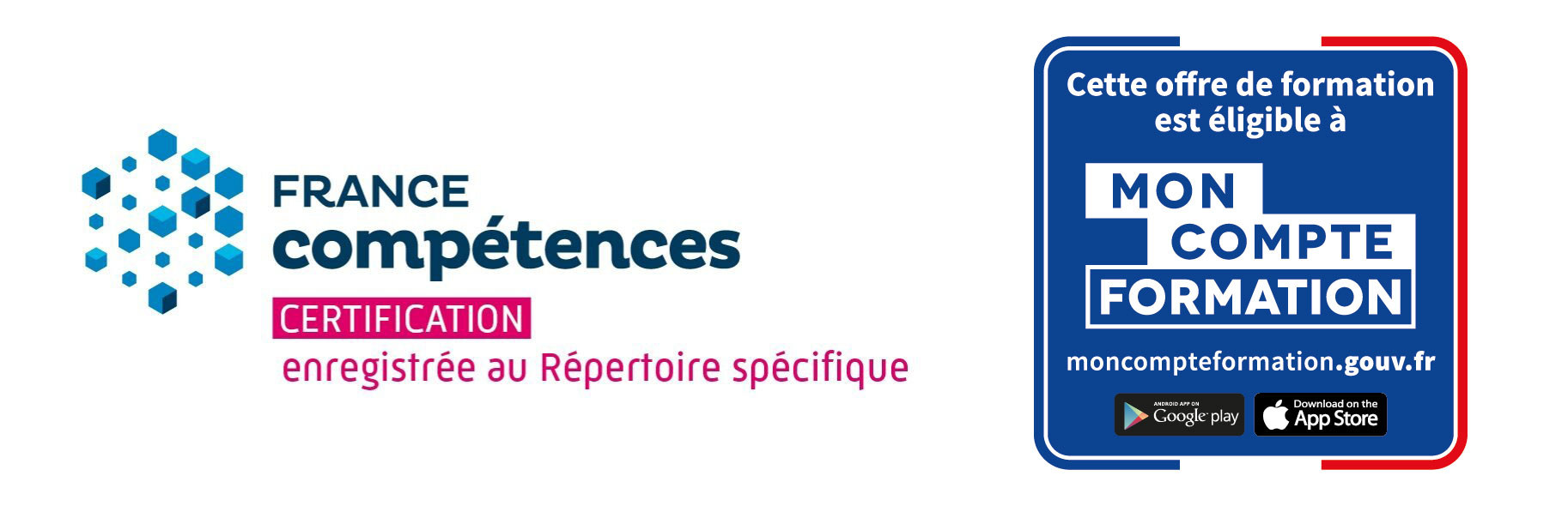 Logos France compétences et CPF