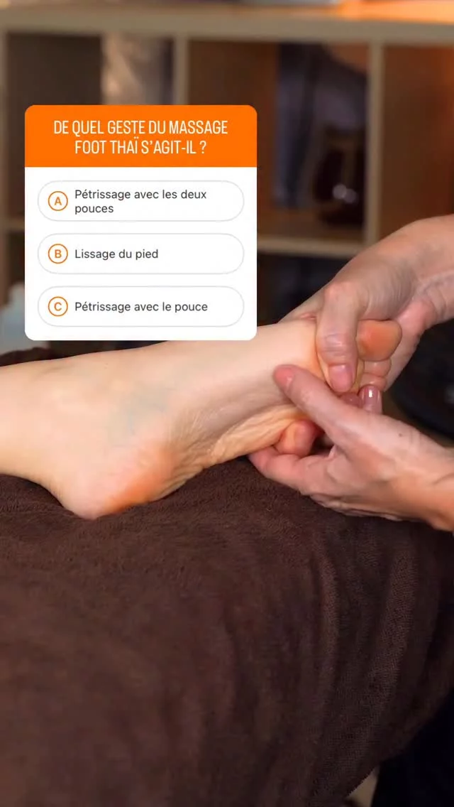 ✨ Saurez-vous retrouver le geste ? ✨Voici un geste que nous utilisons dans notre protocole de massage Foot Thaï chez Temana 🦶💆‍♀️Mais saurez-vous deviner de quel geste il s’agit exactement ? 👀🤔🧠 Cliquez si vous pensez avoir la bonne réponse !#temana #quizz #massage #footthai #gestedumassage #formationmassage