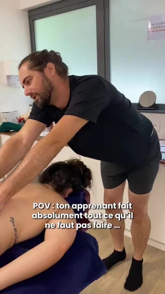 POV : ton apprenant fait absolument tout ce qu’il ne faut pas faire 😅On vous déconseille vivement de tenter ça sur votre massé…
À moins que vous ne vouliez un mauvais avis Google après, haha !Un grand merci à notre cher @onirya__ d’avoir joué le jeu 💆‍♂️✨#erreur #temana #massage #bienetre #formationmassage