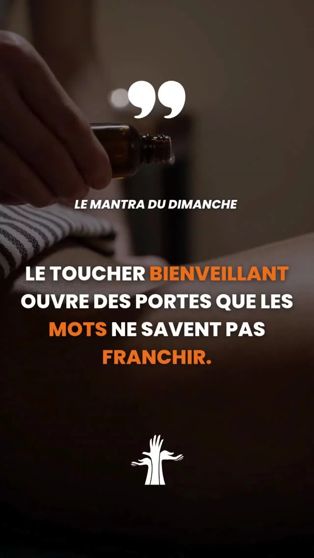 💫 « Le toucher bienveillant ouvre des portes que les mots ne savent pas franchir » 💫

Dans le massage, chaque geste compte. Un toucher attentionné et respectueux peut apaiser, reconnecter et transmettre ce que les mots ne peuvent pas toujours exprimer. 🌿

Prenez le temps d’écouter votre corps et celui des autres. ✨

#massage #temana #ecoledemassage #bienetre #formationmassage #soinbienetre #relaxation #harmonie #mantrasdudimanche